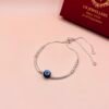 Silver Evil Eye Girl's Bracelet 02
