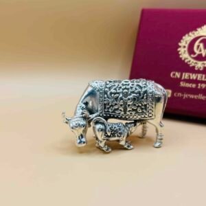 Pure Silver Kamdhenu Cow