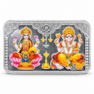 Pure Silver Ganesh Laxmi Ji Coin