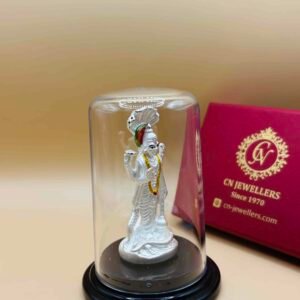 Pure Silver Vishnu with Seshnag Ji Idol